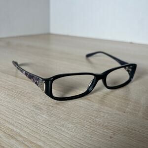 Jimmy Choo JC31 YFC Eyeglasses Black Purple Leopard Print Frames Only 52-13-130